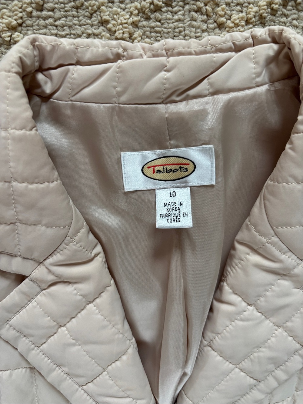 Talbots Quilted Button-Front Puffer Jacket - Picture 2 of 14